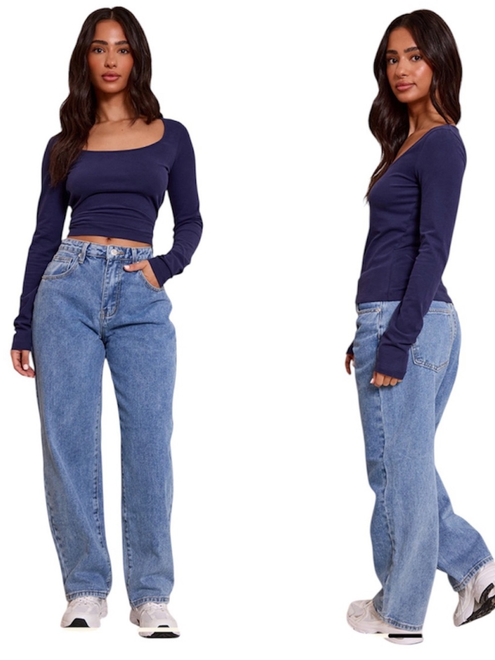 Pretty Little Thing high-rise mom jeans New with Tags